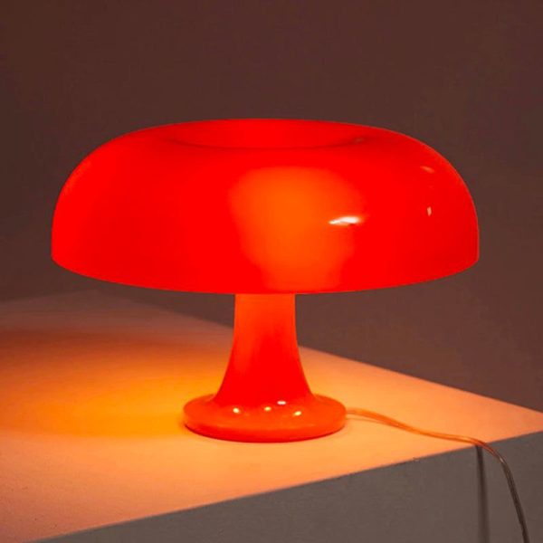 lampe de chevet vintage en forme de champignon