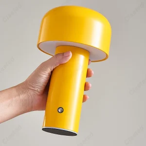 Lampe champignon design italien, veilleuse portable sans fil.