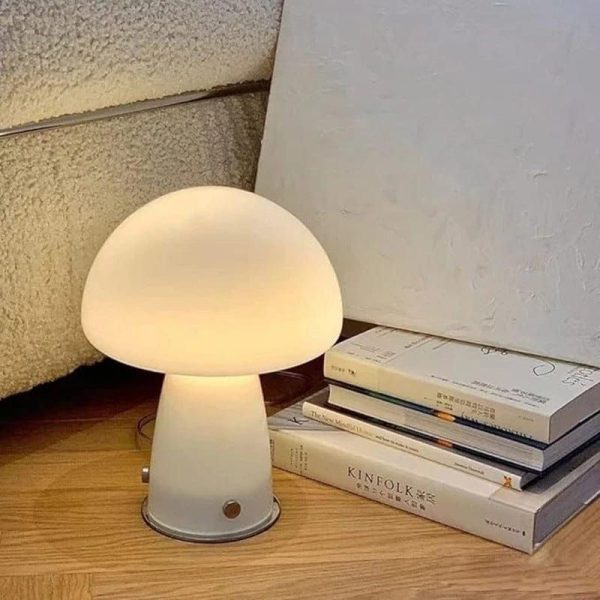 lampe champignon blanche