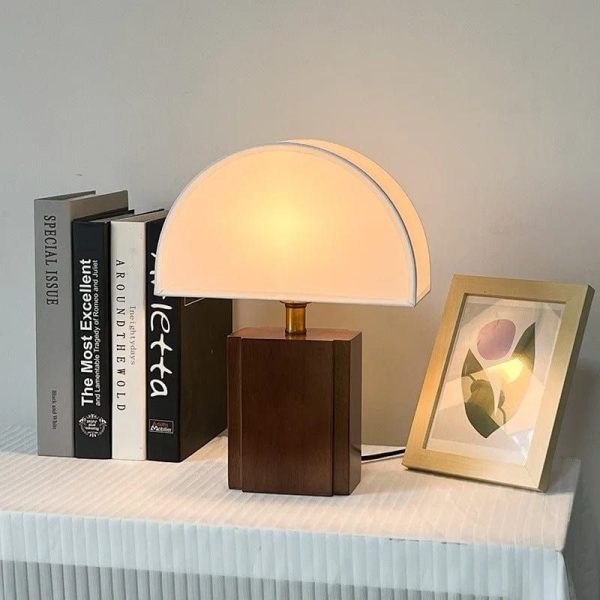 lampe champignon en bois