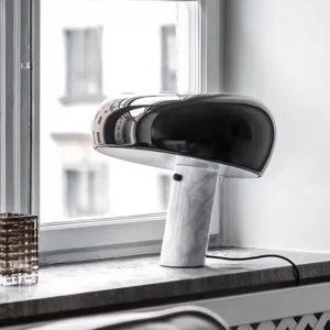 lampe champignon marbre
