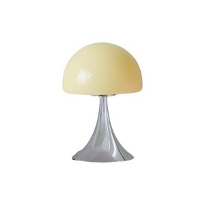 lampe de chevet en verre champignon Bauhaus