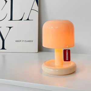 lampe de chevet LED mini champignon rechargeable